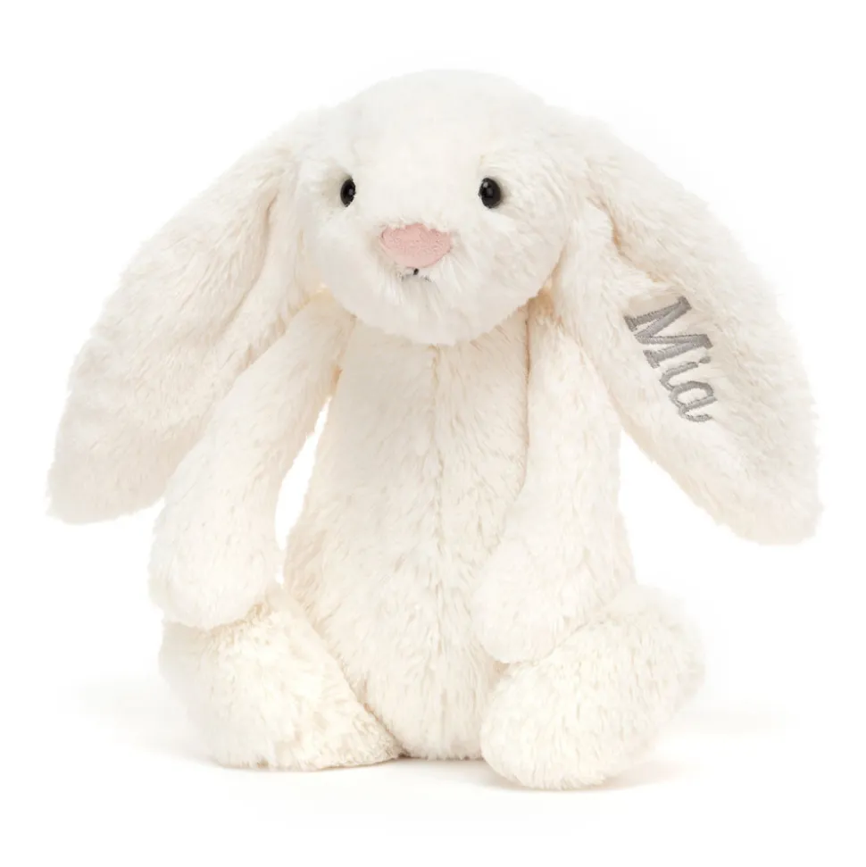 Personalised Bashful Cream Bunny Medium